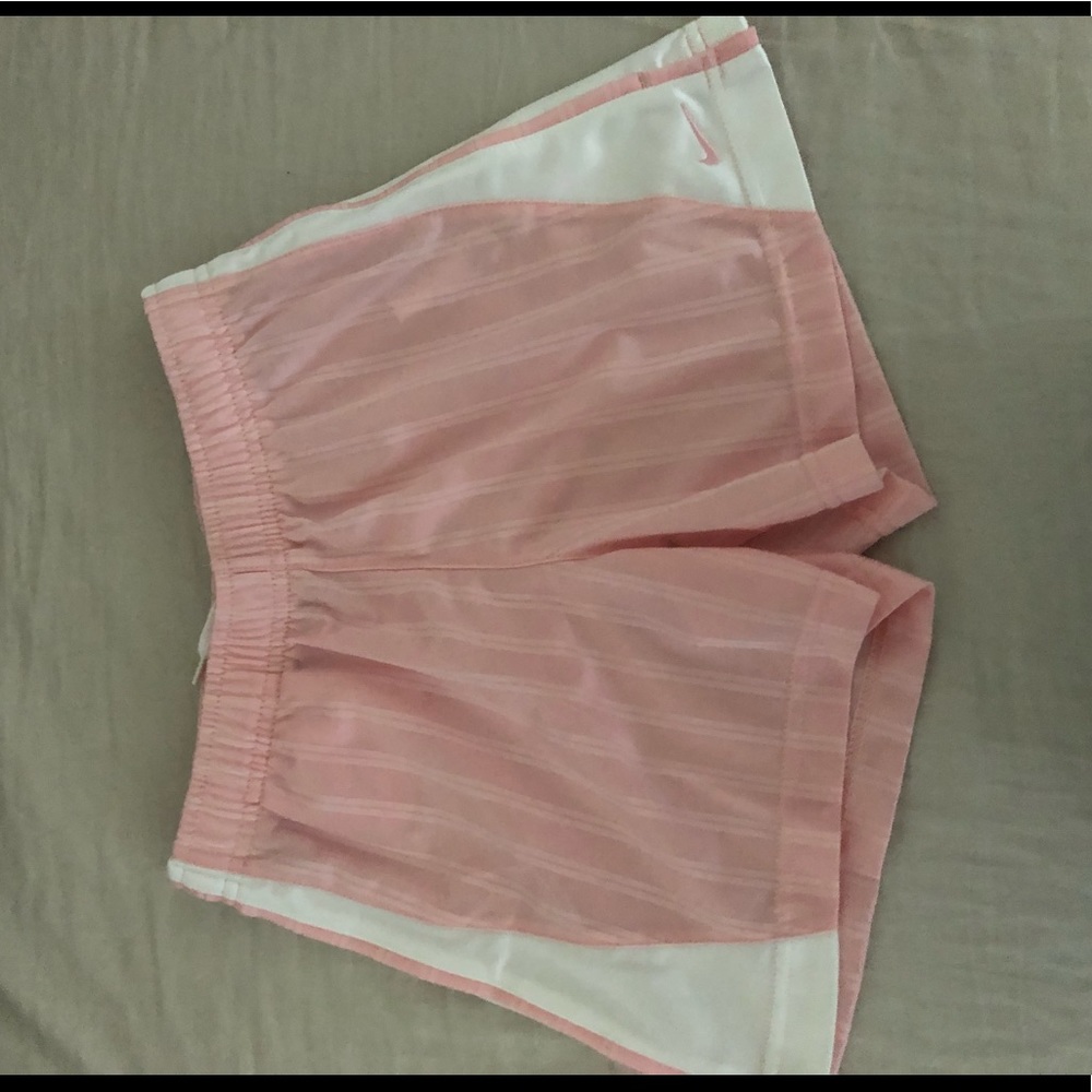 Girls pink athletic nike shorts